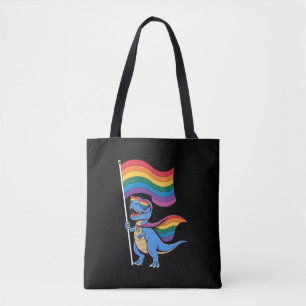 DinoHomo Regenboogvlag Tote Bag