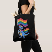 DinoHomo Regenboogvlag Tote Bag (Dichtbij)
