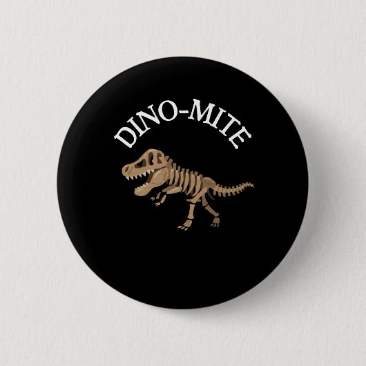 dinomiet ronde button 5,7 cm (Voorkant)