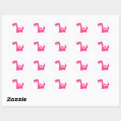Dinomiet-stickers Ronde Sticker (Vel)
