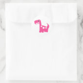 Dinomiet-stickers Ronde Sticker (Tas)