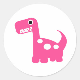 Dinomiet-stickers Ronde Sticker
