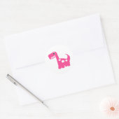 Dinomiet-stickers Ronde Sticker (Envelop)