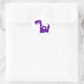Dinomiet-stickers Ronde Sticker (Tas)