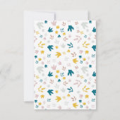 Dinomite 3e Verjaardag Feest Uitnodiging (Achterkant)