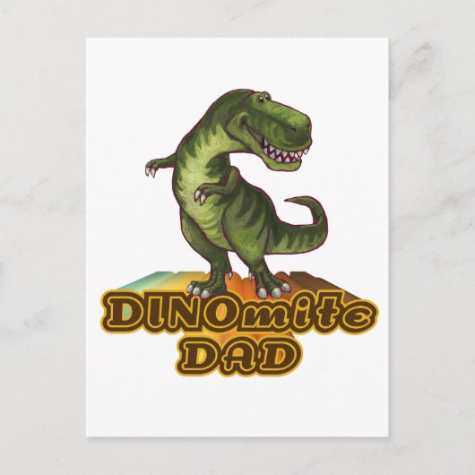 Dinomite Dad Briefkaart (Voorkant)