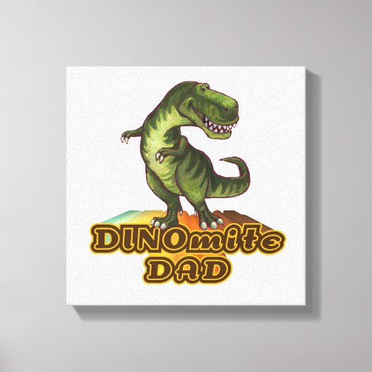 Dinomite Dad Canvas Afdruk (Voorkant)