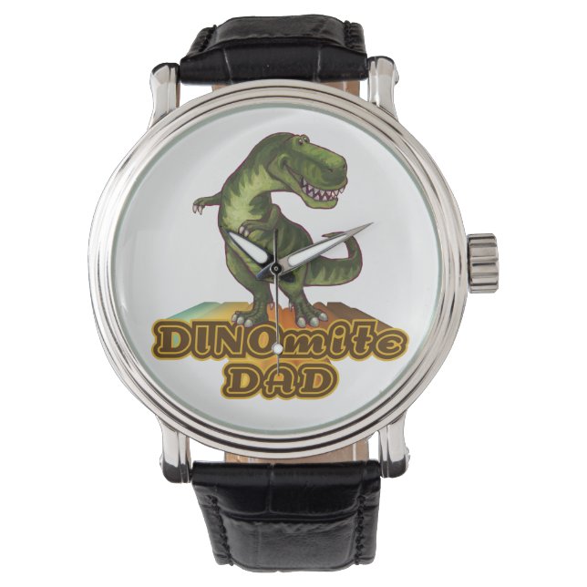 Dinomite Dad Horloge (Voorkant)