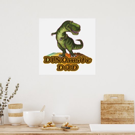 Dinomite Dad Poster (Keuken)
