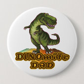 Dinomite Dad Ronde Button 4,0 Cm (Voorkant)