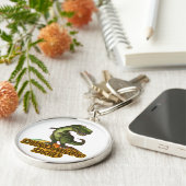 Dinomite Dad Sleutelhanger (Zijkant)