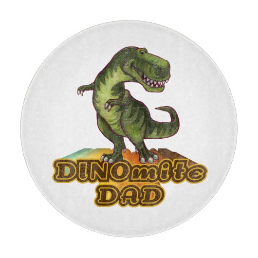 Dinomite Dad Snijplank (Voorkant)