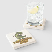 Dinomite Dad Stenen Onderzetter (Zijkant)