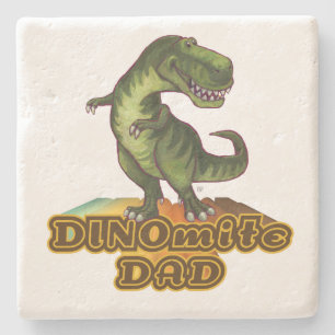Dinomite Dad Stenen Onderzetter