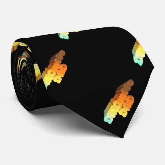 Dinomite Dad Stropdas (Opgerold)