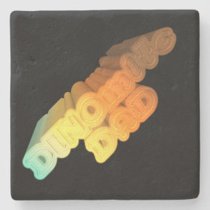 Dinomite Dad Words Stenen Onderzetter