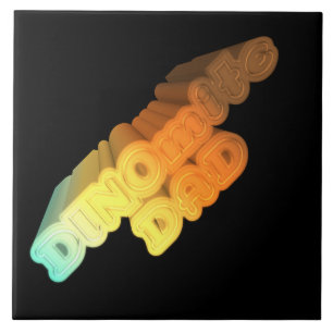 Dinomite Dad Words Tegeltje