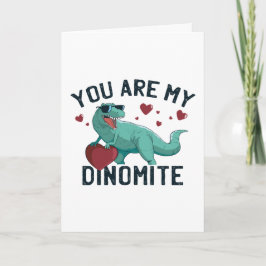 Dinomite Valentijnsdag Humor Kaart