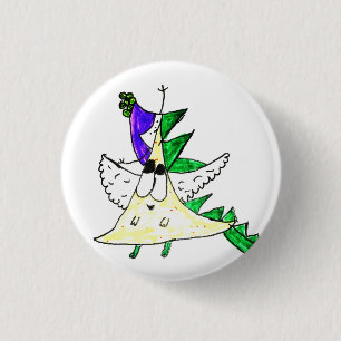 Dinonacha-knop Ronde Button 3,2 Cm