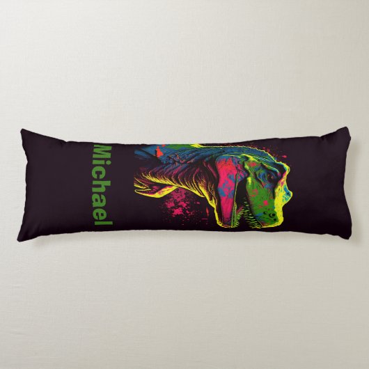 Dinonsaur T Rex Kinder body Pillow Lichaamskussen (Voorkant)