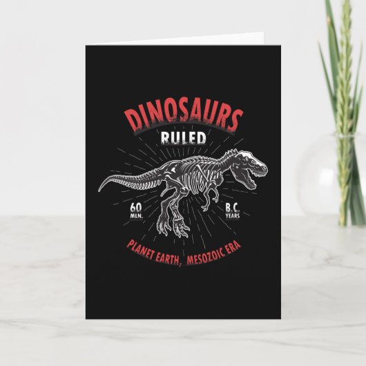 Dinoplaneet Aarde Mesozoïcum | Dinosaurussen Kaart (Voorkant)