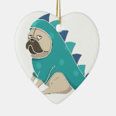 dinopug keramisch ornament (Rechts)