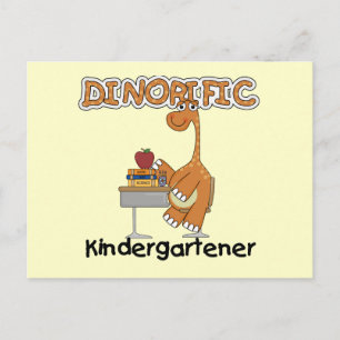 Dinorific Kindergartner T-shirts en cadeautjes Briefkaart