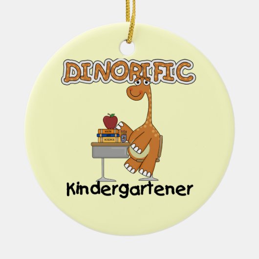 Dinorific Kindergartner T-shirts en cadeautjes Keramisch Ornament (Voorkant)