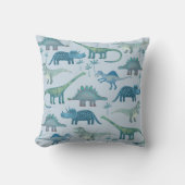 Dino's Blauwe Worp Kussen (Voorkant)