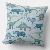 Dino's Blauwe Worp Kussen