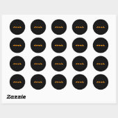 Dinos Chicken Nuggets Pattern _ Funny Realistic Di Ronde Sticker (Vel)