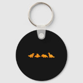 Dinos Chicken Nuggets Pattern _ Funny Realistic Di Sleutelhanger (Voorkant)