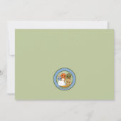 Dinos DINOSAUR Baby shower-uitnodiging DAPC Kaart (Achterkant)