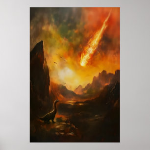Dino's Eindigen Vintage Poster Donkere Academie