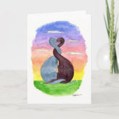 Dino's in de liefde: Valentijnsdag Kaart (Voorkant)