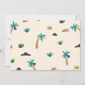 Dinos Kids Birthday Party Invitation Kaart (Achterkant)