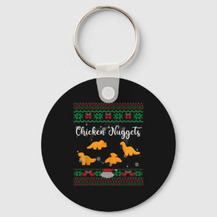 Dinos Kipnuggets Lelijke Kersttrui Grappig Sleutelhanger