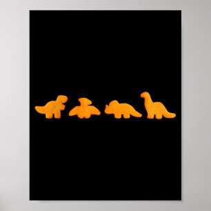 Dinos Kipnuggets Patroon _ Grappige Realistische D Poster