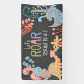 Dinos, laten we de verjaardag van de roerige kinde spandoek (Verticaal)