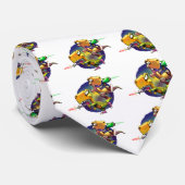 Dinos met Raygun. Stropdas (Opgerold)