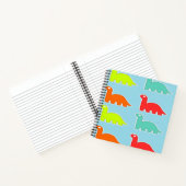 Dino's op blauw notitieboek (Binnen)