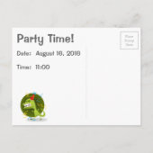 Dino's Rock - Dinosaur Birthday Party Uitnodiging Briefkaart (Achterkant)