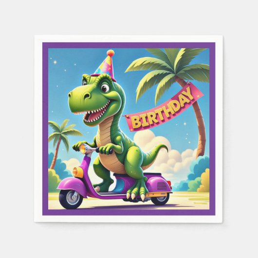 " DINO'S VERJAARDAG JOYRIDE " SERVET (Voorkant)