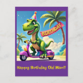 " DINO'S VERJAARDAGSAVONTUUR " BRIEFKAART (Voorkant)