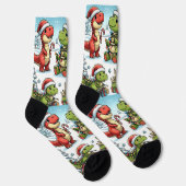Dino's voor kerst Crew Soks Sokken (Rechts)