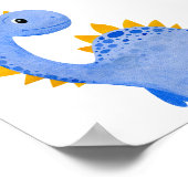 Dinos, welkom op de roerige verjaardag van kindere poster (Hoek)