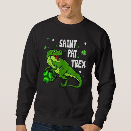 Dinosarus Saint Pax Trex Happy St Patrick's Day Lu Trui (Voorkant)