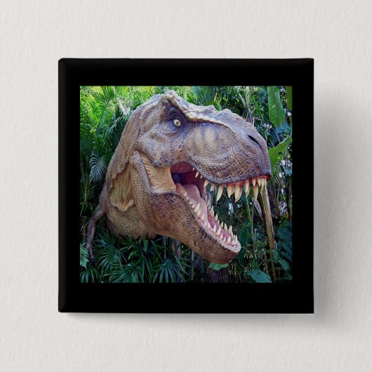 Dinosauer-knoppen Vierkante Button 5,1 Cm (Voorkant)