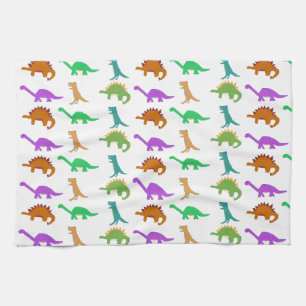 Dinosauer-patroonhanddoek Theedoek