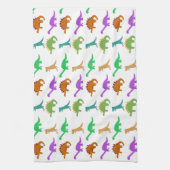 Dinosauer-patroonhanddoek Theedoek (Verticaal)